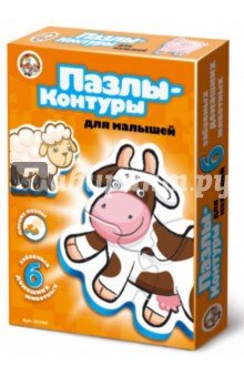 01296 Пазл-контур Домашние животные