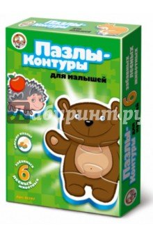 01297 Пазл-контур Лесные животные