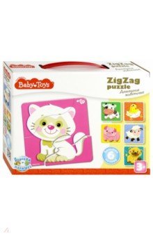 02500 Пазлы макси ЗИГЗАГ "18 эл Домашние животные"
