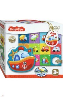 02510 Пазлы MAXI "Техника" 24 эл (поле 61х47см)