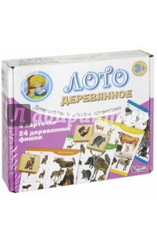 2667 Лото деревянное "Домашние и дикие животные"