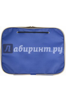 Папка на молнии А4 с ручками 221434 синяя