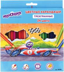 Карандаши 24цв трехгр. "БЫСТРЕЕ ВСЕХ" (181390)