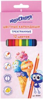 Карандаши 12цв трегр. "СЛАДКИЕ ИСТОРИИ" (181393)