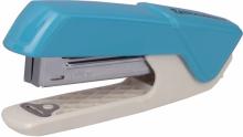 Степлер №10 "ADVANCED" с антистеп, голубой 228747