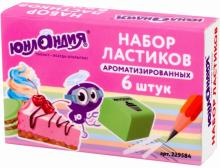Набор ластиков 6шт "СЛАД.ИСТОРИИ" аром. 229584