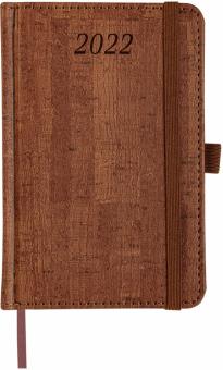Ежедневник дат. 2022 А6 Wood коричневый, 112928