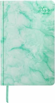 Ежедневник дат.2022 А5 Marble бирюз.мрамор, 112744