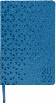 Ежедневник дат. 2022 А5 Glance синий, 112815