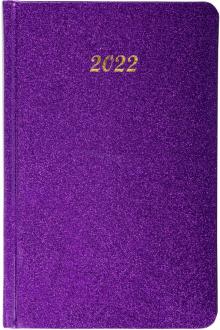 Ежедневник дат.2022 А5 Sparkle блес.фиолет, 112828
