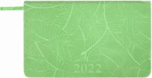 Еженедельник дат. 2022 А6 Foliage зеленый, 112901