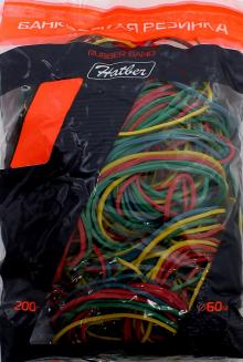 Резинки для денег 60 мм 200гр цветная,PR_20060