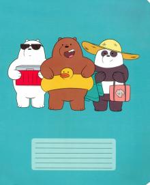 Тетрадь 12л,клетка,Вся правда о медведях,12Т5В1