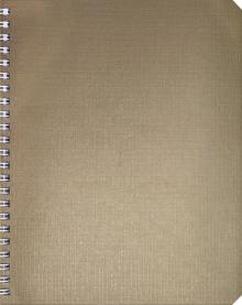 Тетрадь 48л,греб,Бумвинил METALL Корич,48Т5бвВ1гр