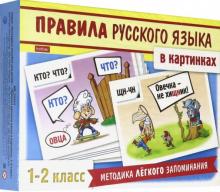 Правила русского языка в картинках 1-2 кл.24карточ