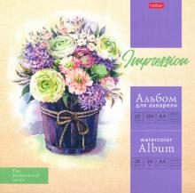 Альбом д/акв.20л,22*22,Неж.акварел,20Аа4лтВк_18258