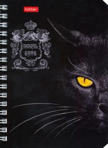 Зап.книжка 80л,А6,греб,Royal Cats,ассорт,80ЗК6В1гр