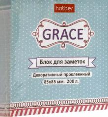 Блок д/заметок 8,5х8,5,клей,Grace,MB_067436