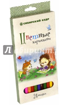 Карандаши 24цв "Ежик" шестигранные (СК027/24)