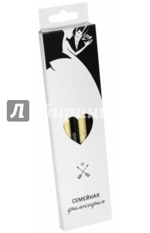 Набор каранд.черн/гр 6шт "Семейн.филос." СК555/5