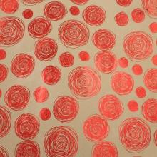 Бумага крафт Красные водовороты (76688)