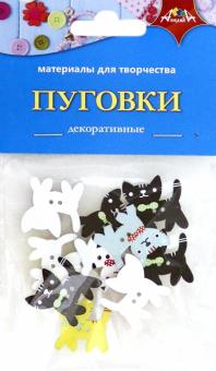 Декоративные пуговки Кошечки,С3765-01