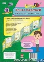 Лента падежей имен существительных (А4 - 9 секц.)