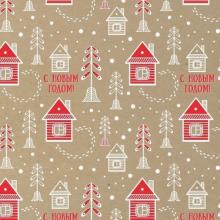 Бумага крафт Домики 80912
