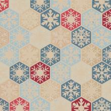 Бумага крафт Медовые снежинки 80939