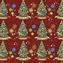 Бумага упаковочная Елочка 80860