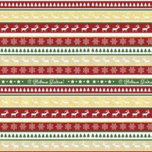 Бумага упаковочная Новогодние полосы 80926