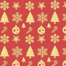 Бумага упаковочная Красное золото (80929)