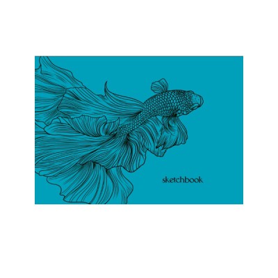 MyArt. Скетчбук 180х120. Рыба