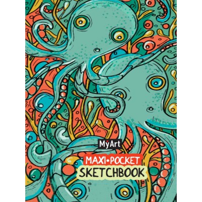 MyArt. Maxi pocket скетчбук. Осьминоги