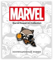 MARVEL Значок деревянный Ракета