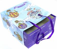 Коробка подар. Яркие дирижабли 18х18х9,5см (76859)