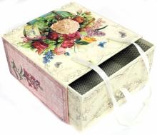 Коробка подар. Гортензия 18х18х9,5см (76862)
