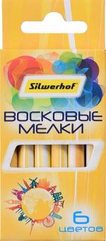 Мелки восковые круглые 6цв Солн.колл., 884171-06