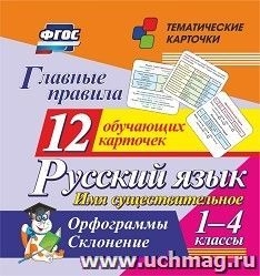 Главные правила 1-4кл Русск язык Имя существитв.