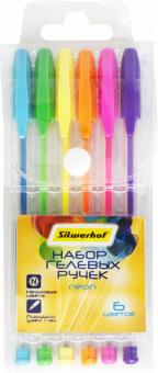 Набор ручек гелевых 6цв NEON,026178-06