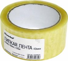 Лента клейкая упак. 48мм дл.66м 43мкм,970005-01