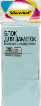 Блок д/зап.самокл.100л,38x51,п.голуб,3шт,682154-04