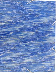 Папка на резинке A4 пластик син., MLPR07BLUE