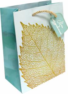 Пакет бумажный 17.8х22.9х9.8 Листик (81221)