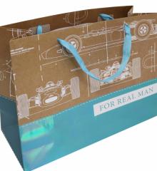 Пакет бумажный 32.4x26x12.7 Наст.Мужчина (81233)