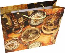 Пакет бумажный 32.4x26x12.7 Часы (81234)