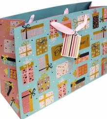 Пакет бумажный 32.4x26x12.7 Подарки (81237)