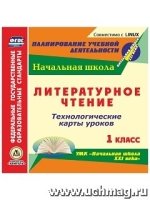 Литературное чтение. 1кл. Технологические карты уроков по УМК (CD)