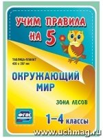 Окружающий мир. Зона лесов. 1-4 классы: Таблица-плакат 420х297