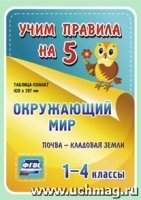 Окружающий мир. Почва - кладовая земли. 1-4кл. Таблица-плакат 420